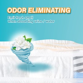 HONEY CARE All Absorb Petrichor Male Dog Wrap, Fresh Smell Dog Diaper, Disposable, Small, White, 100 Count