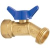 Homewerks, Brass, VHN-QTR-B3B Hose Bibb with 1/4-Turn and No-Kink Design,