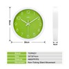 Topkey Wall Clock 12" Silent Non Ticking Decorative Modern Wall