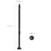 Wensilon #10 * 4" Black Deck Screws, (106pcs) 2 lbs.Exterior