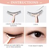 WLLHYF Eyelash Applicator Fake Lash False DIY Rose Gold Stainless