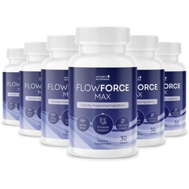 FlowForceMax Herbal Support Supplement - Natural Plant-Based Formula with Saw Palmetto Extract | 30 Chewable Tablets, 6 Month Supply, Made in USA