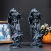 Double Dragon Entwined Irregular Resin Candlestick-Hand-painted-Fantasy-themed Space Style ItemColor: As