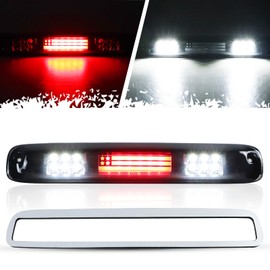 LED Third 3rd Brake Light Fit for Chevy Silverado/GMC Sierra 1500 2500 3500 HD Classic (1999-2007), Rear Cargo Lamp High Mount Stop light (Smoke Lens)