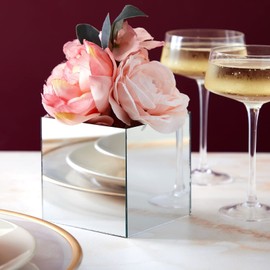 Bright Creations Square Mirror Tiles - 4 in, Silver, Pack of 50 - for Crafts & Table Centerpieces - Mirror Mosaic Tiles