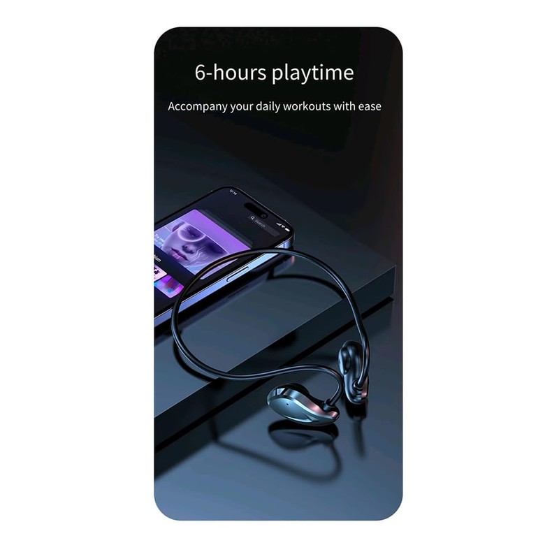 Fahgaer Wireless Bluetooth 5.3 Headphone with Mic Air Conduction Sports