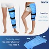 REVIX Full Leg Ice Pack Wrap Around Entire Leg, Reusable