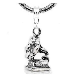 Gramophone Dangle Bead Spacer for Snake Chain Charm Bracelet