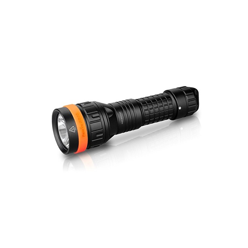 Fenix SD10 Black Orange Aluminium IPX8 1m 1 Lamp Torch