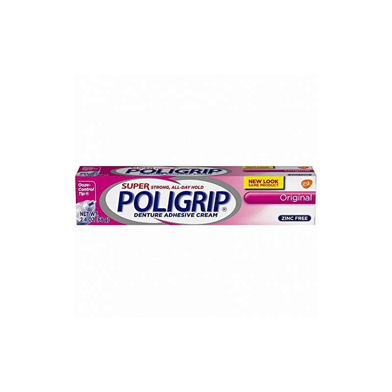 Super Poligrip Original Formula Zinc Free Denture and Partials Adhesive