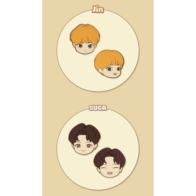 ROYCHE TinyTAN Rubber Lapel Pin (SUGA) TinyTAN-PBR-D-SG