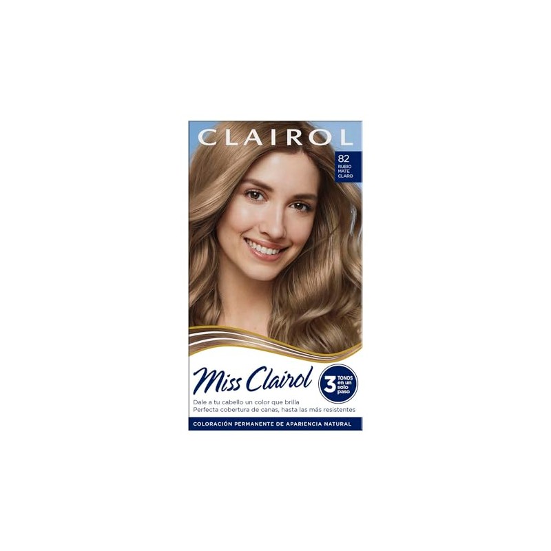 Miss Clairol Tinte Permanente 82 Rubio Mate Claro