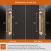 YAGU 3 Way Adjustable Invisible Door Hinge Concealed Hidden 180