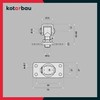 KOTARBAU® Set of 2 Adjustable Door Hinges M12 for Screwing