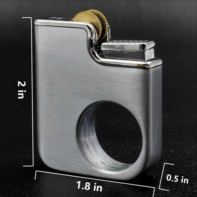 Unique Ring Lighter, Novelty Keychain Lighters, Fun Gold Pocket Lighter,