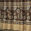 Riverbyland 72 x 72 Elegance Polyester Shower Curtains Coffee