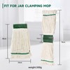 Heavy Duty Commercial Mop Head Replacement, Wet Industrial Cotton Looped