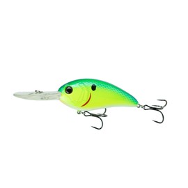6th Sense Crush Deep Diving Crankbait – Premium Deep Water Fishing Lure with 3D Detailing, Sharp Black Nickel Hooks & Deflecting Lip Geometry (Blue-Treuse Shad, 400DD (1.30oz.))