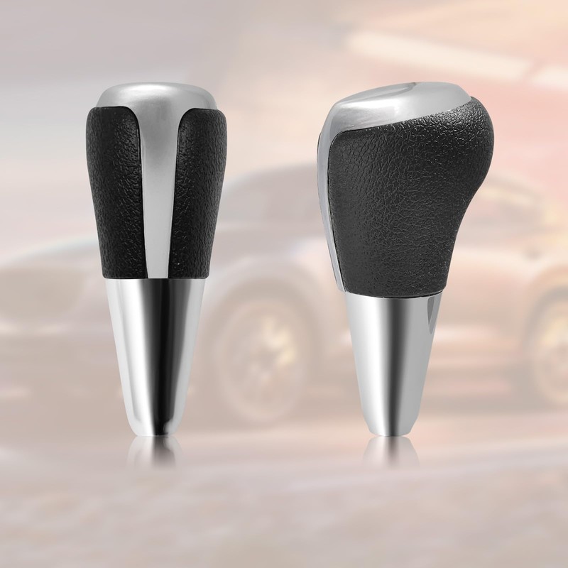 VKGUG Black Silver Gear Shift Knob Shifter Compatible with Toyota