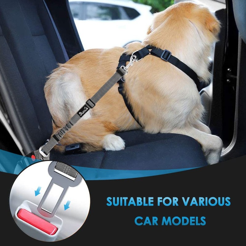 SlowTon Dog Seat Belt for Car, 2 Pack Dog Car