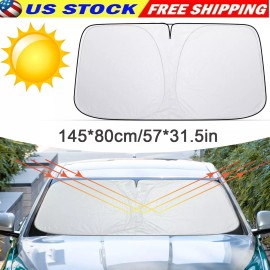 DONWELL For Lexus 57*31.5" Car Windshield Sun Shade Shield Visor Foldable UV Heat Block