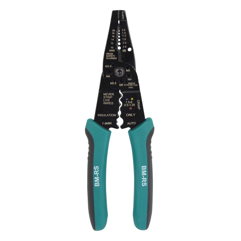 Brüder Mannesmann Tools M10875 Wire Stripping and Crimping Pliers