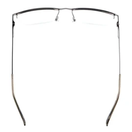 Eyekepper Gafas de Lectura de Borde-Mitad de Bisagra de Resorte de Calidad Gunmetal +2.5