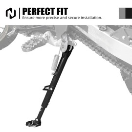 NICECNC Motorcycle Stand Kickstand Reduce Height Compatible with Honda XR650L 1993 1994 1995 1996 1997 1998 1999 2000 2001-2024，Aluminum Adjustable Side Stand