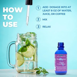 Eidon Ionic Minerals Liquid Magnesium Concentrate - Ionic Magnesium Drops Supplement for Adults, Men and Women, Supports Muscle Relaxation, No Preservatives - Magnesium Chloride, 2 oz (Pack of 2)