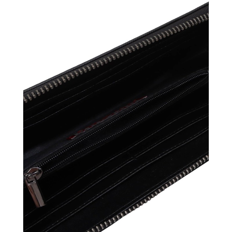 Gotcha 251G8200 Logo Embroidered Long Wallet, Black