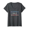 Womens Harris Tim Walz 2024 Retro Stripes Kamala Harris Waltz