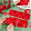 Webake Heart Lollipop Molds 6 Holes Heart Shaped Chocolate Candy