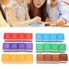 24PCS Teacher Stamps Reusable English Homework Encouraging Grading Stamp for