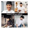 Clicmania Gorro D Cocinero Chef Ajustable Unisex Cofia Bandana Pañuelo