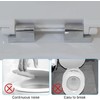 Toilet Seat Hinges Replacement Set, Metal Alloy, Soft Close, Universal