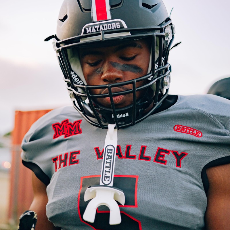 Battle Sports Speed Pro Two-Tone Mouthguard, No Boil, Braces Compatible,