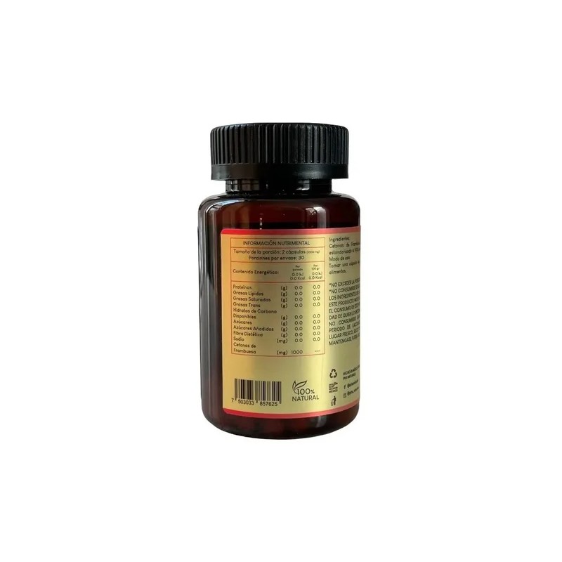 Cetonas De Frambuesa / Ketones Quemador Grasa 500mg Phs Natu