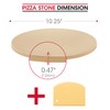 Unicook Pizza Stone for Grill Oven, 15 Inch Round Baking
