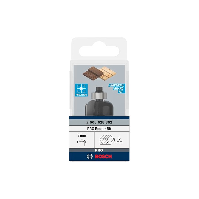 Bosch 2608628362 Core Box Bit, Silver/Black, 8 x 24.7 x