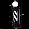 MIUXIU Barber Pole Black White LED Light,Traditional Barber Pole Outside