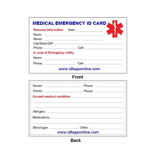 Lymphedema Medical ID Alert Tag with Embossed Emblem from Stainless Steel.