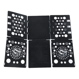 Clothes Folder Board, T-Shirt Folding Organizer Board Flip Display Fold Laundry Folder For Adult, Home Use, Kid (Black)