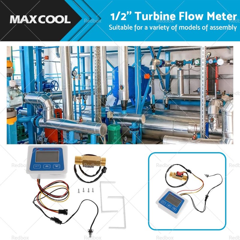 Flow Meter Digital Turbine Flow Meter Gauge Kerosene Fuel Water