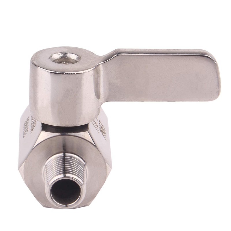 DERNORD Stainless Ball Valve - 1/8 Inch NPT Thread Male