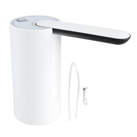 Foldable Water Dispenser Portable Water Bottle Pump USB Charging Electric Automatic Drinking Water Pump Smart Touch White