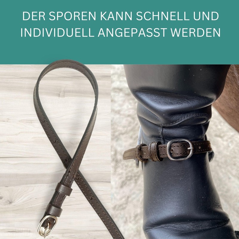 Pferdelinis Spur Straps Leather Pack of 2 Leather Straps for
