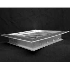 20" w X 20" h Aluminum Exterior Vent for Walls & Crawlspace - Waterproof & Rain Block - with Screen Mesh - HVAC Weather Grille [Outer Dimensions: 21.5" w X 21.5" h]