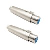 iYueMps 2 x XLR RCA Adapter 3-Pin XLR Female to