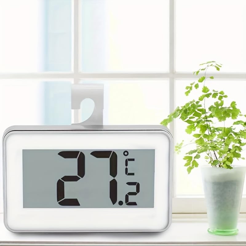 2 x Fridge Thermometer Digital Refrigerator Thermometer, Digital Waterproof Fridge
