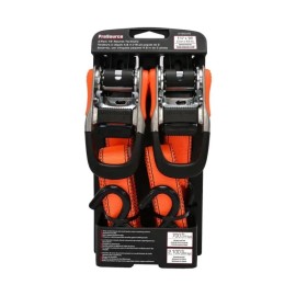 Pro Source  ProSource 2-Pack 16' x 1-1/4 Ratchet Tie-Down with S-Hook End, 700 lb